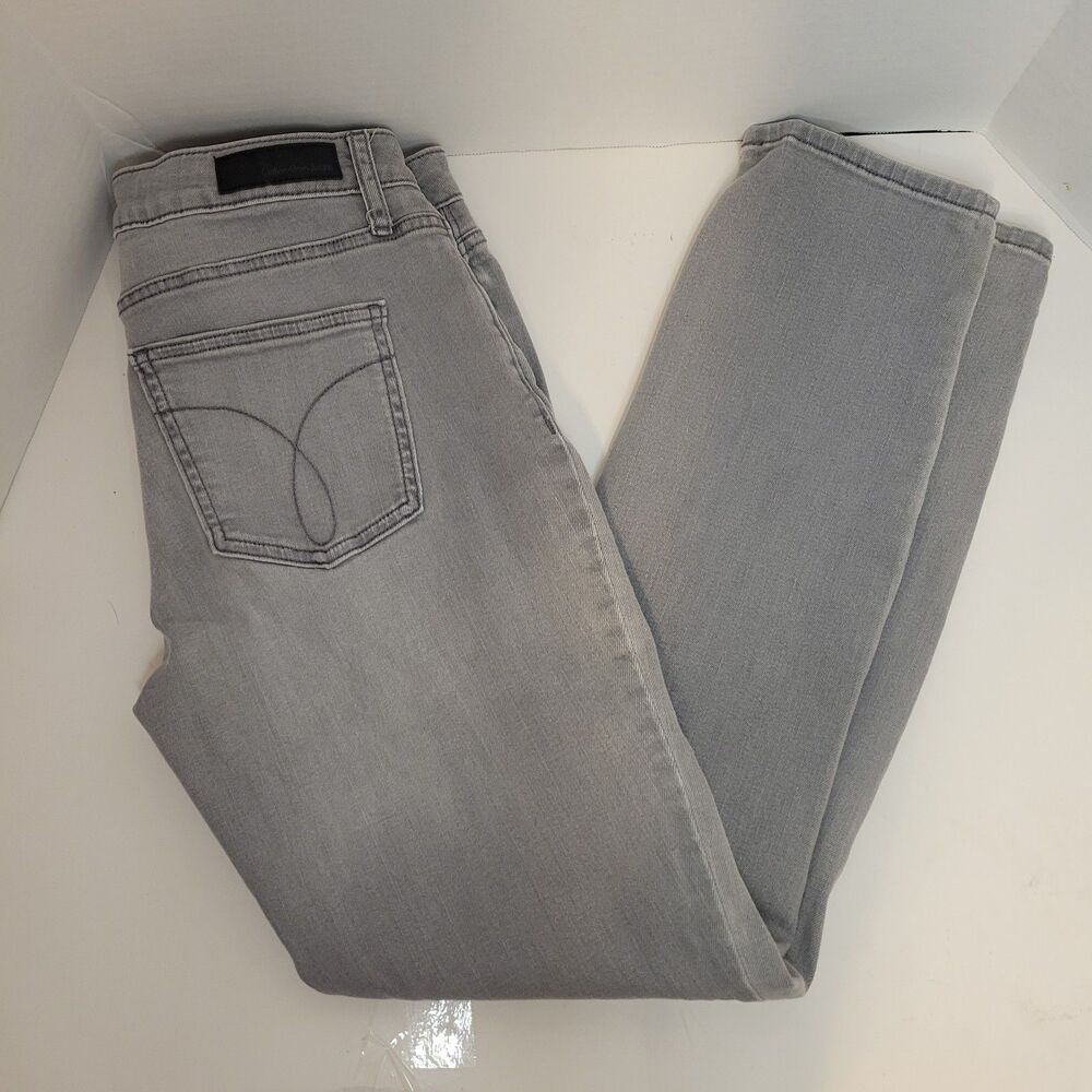 Calvin Klein Ultimate Skinny Jeans‎ Size 10x30 Gray Stretch Denim Mid Rise